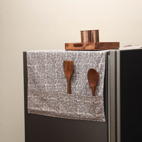 Handmade fridge top cover with multiple pockets 15