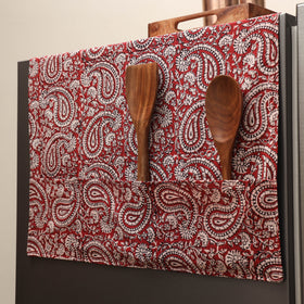 Handmade fridge top cover with multiple pockets 16