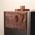 Handmade fridge top cover with multiple pockets 17
