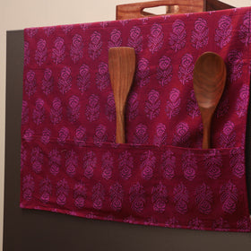 Handmade fridge top cover with multiple pockets 17