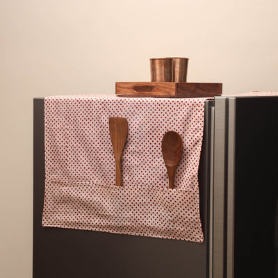 Handmade fridge top cover with multiple pockets 19