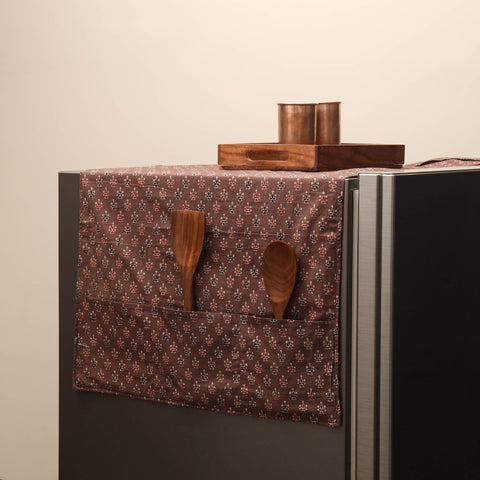 Handmade fridge top cover with multiple pockets 20