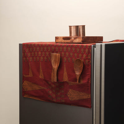 Handmade fridge top cover with multiple pockets 20