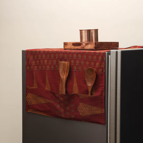 Handmade fridge top cover with multiple pockets 20