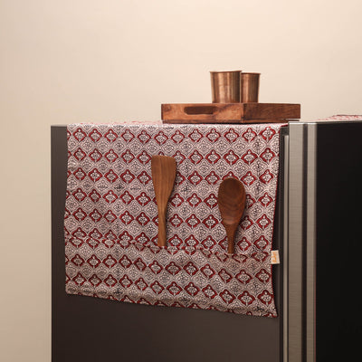 Handmade fridge top cover with multiple pockets 22