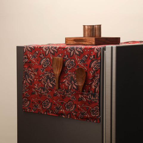 Handmade fridge top cover with multiple pockets 23