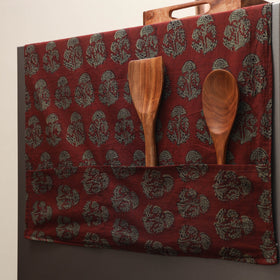 Handmade fridge top cover with multiple pockets 24