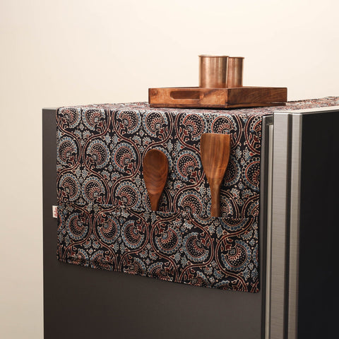 Handmade fridge top cover with multiple pockets 24