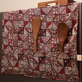 Handmade fridge top cover with multiple pockets 24