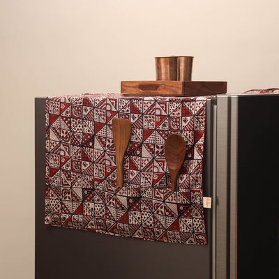 Handmade fridge top cover with multiple pockets 24