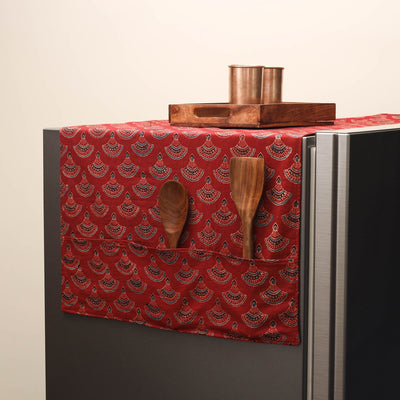 Handmade fridge top cover with multiple pockets 26