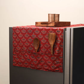 Handmade fridge top cover with multiple pockets 26