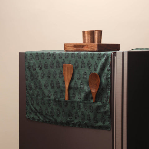 Handmade fridge top cover with multiple pockets 27