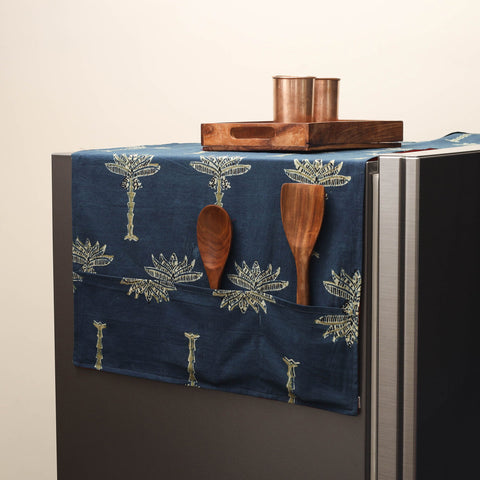 Handmade fridge top cover with multiple pockets 27