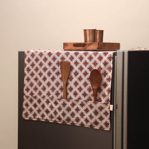 Handmade fridge top cover with multiple pockets 28