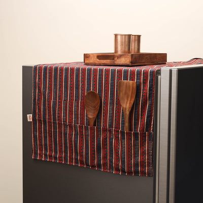Handmade fridge top cover with multiple pockets 28