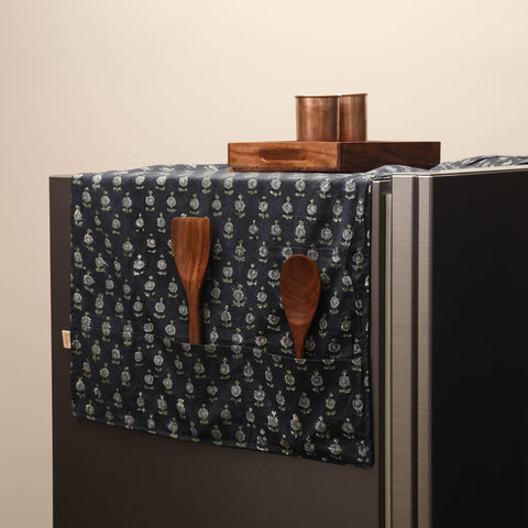 Handmade fridge top cover with multiple pockets 29