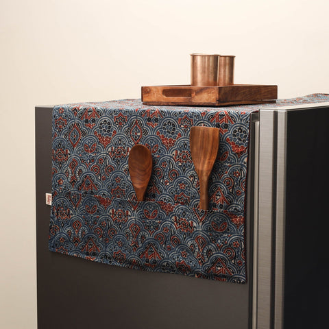 Handmade fridge top cover with multiple pockets 30