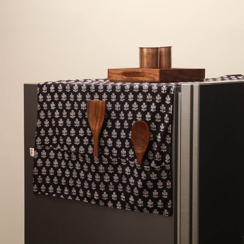 Handmade fridge top cover with multiple pockets 30