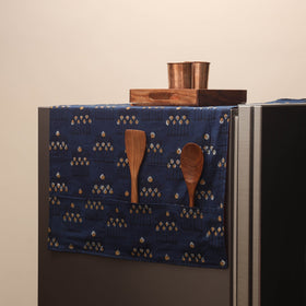 Handmade fridge top cover with multiple pockets 30