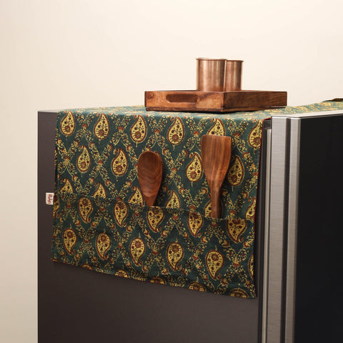 Handmade fridge top cover with multiple pockets 33