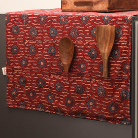 Handmade fridge top cover with multiple pockets 34