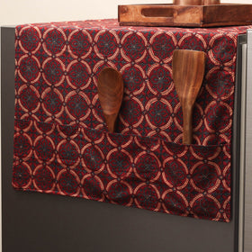 Handmade fridge top cover with multiple pockets 36