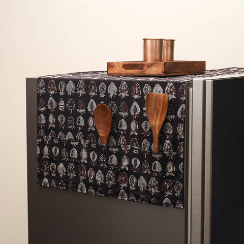 Handmade fridge top cover with multiple pockets 39