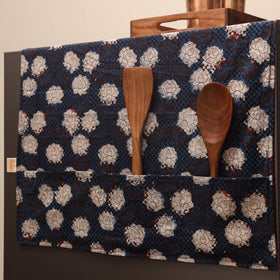 Handmade fridge top cover with multiple pockets 40