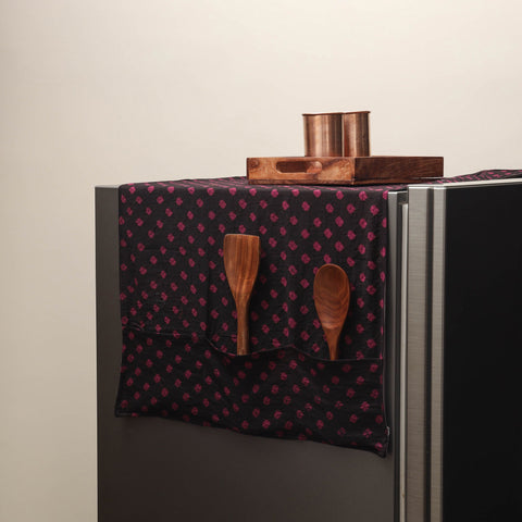 Handmade fridge top cover with multiple pockets 40