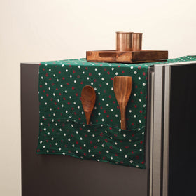 Handmade fridge top cover with multiple pockets 40