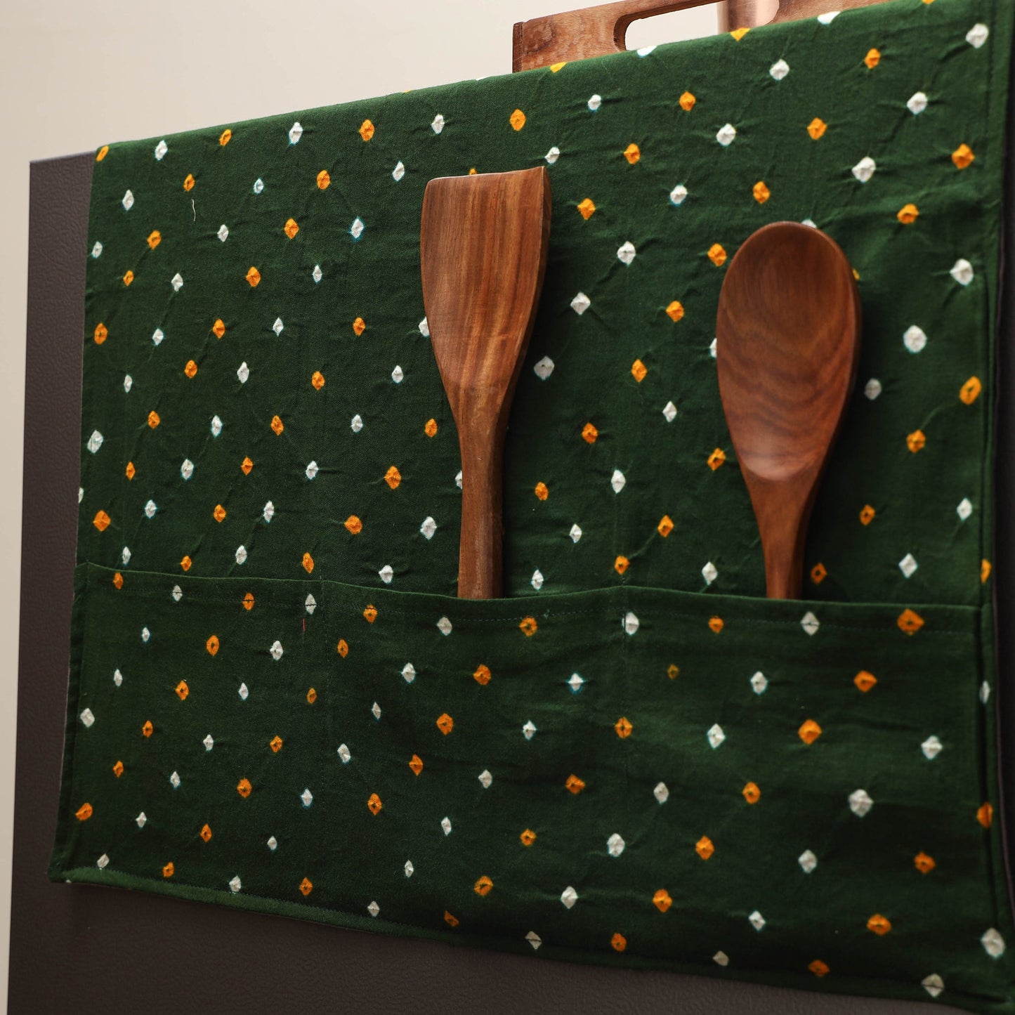 Handmade fridge top cover with multiple pockets 42