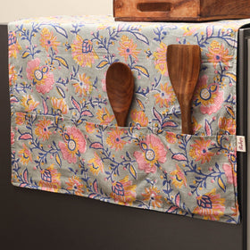 Handmade fridge top cover with multiple pockets 42