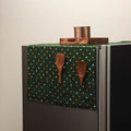 Handmade fridge top cover with multiple pockets 42