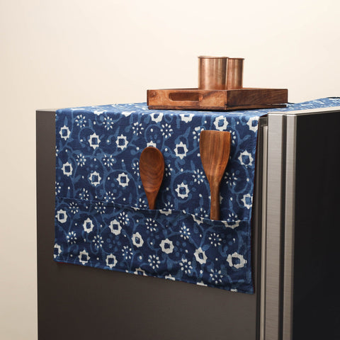 Handmade fridge top cover with multiple pockets 43