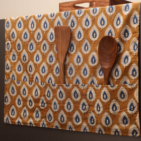 Handmade fridge top cover with multiple pockets 44