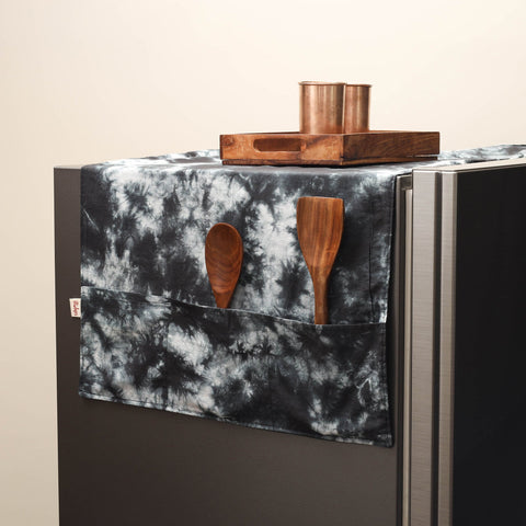 Handmade fridge top cover with multiple pockets 45