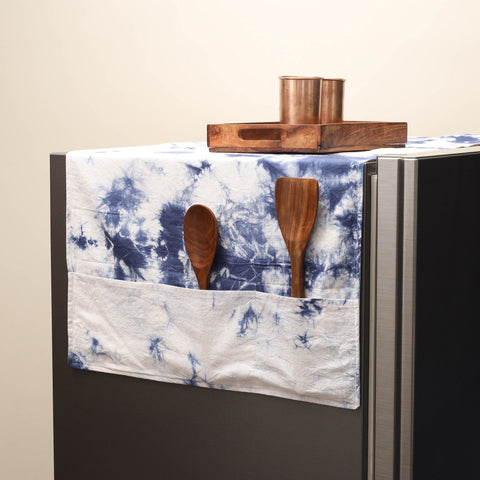 Handmade fridge top cover with multiple pockets 46