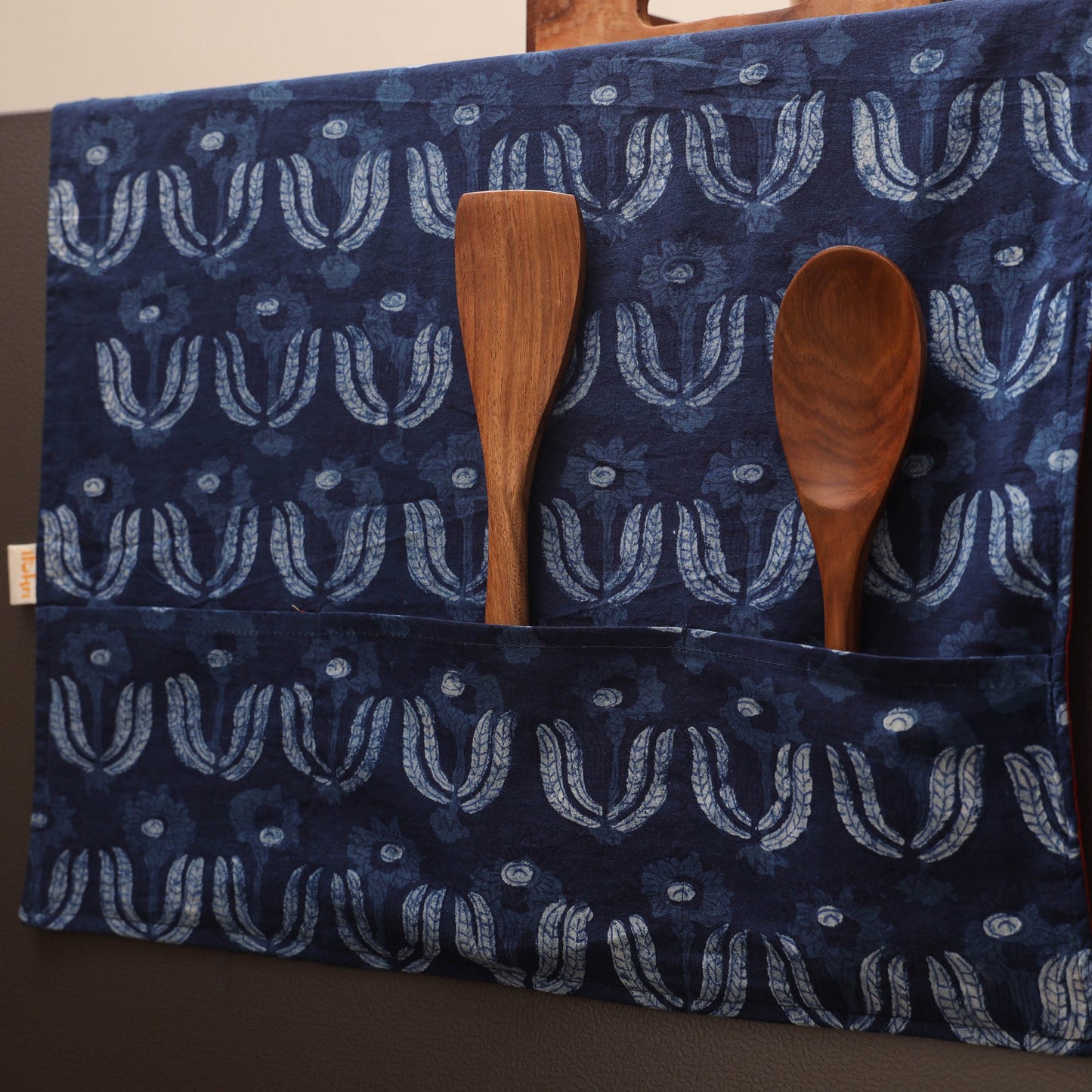 Handmade fridge top cover with multiple pockets 46