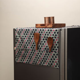 Handmade fridge top cover with multiple pockets 47