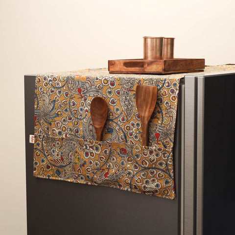 Handmade fridge top cover with multiple pockets 48