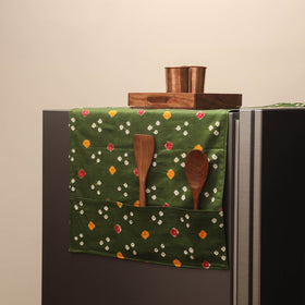 Handmade fridge top cover with multiple pockets 51