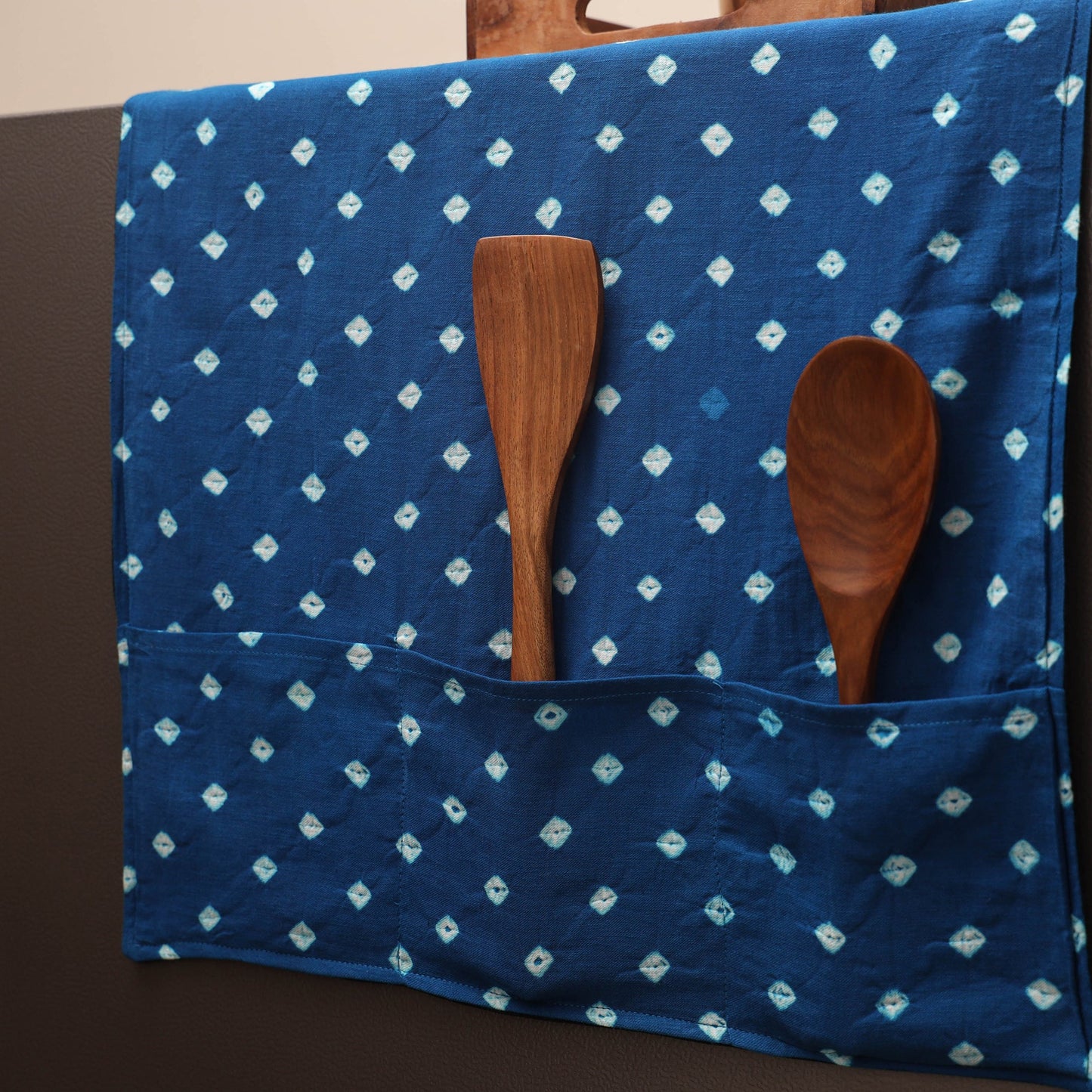 Handmade fridge top cover with multiple pockets 56