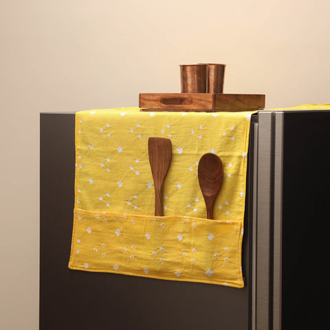 Handmade fridge top cover with multiple pockets 60