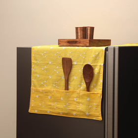 Handmade fridge top cover with multiple pockets 60