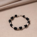 Handmade german silver beaded bracelet 01 - handcrafted