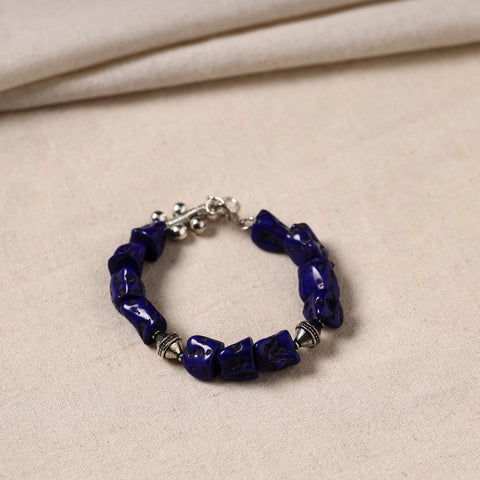 Handmade german silver beaded bracelet 06 - handcrafted