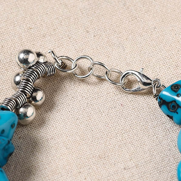Handmade German Silver Beaded Bracelet 