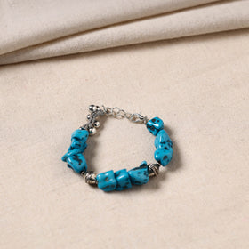 Handmade German Silver Beaded Bracelet 