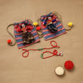 Handmade german silver beads rakhi & lumba set 189